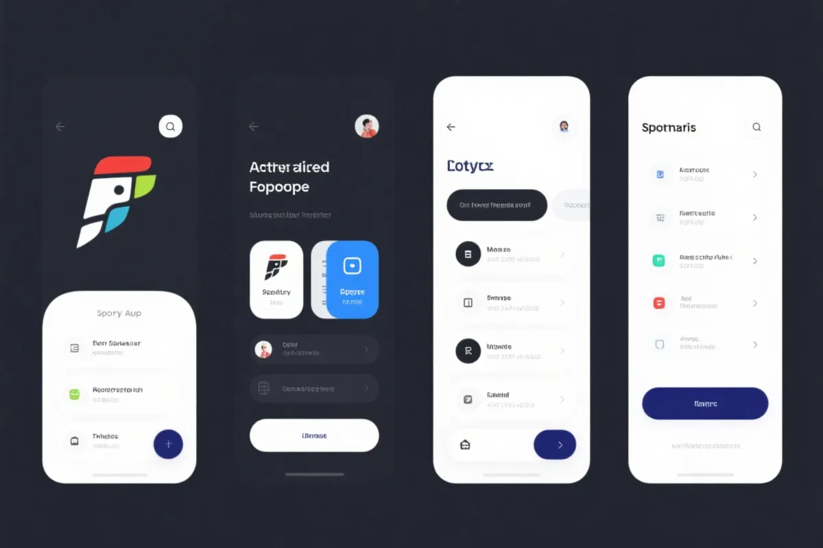 移动端体育比分APP界面演示